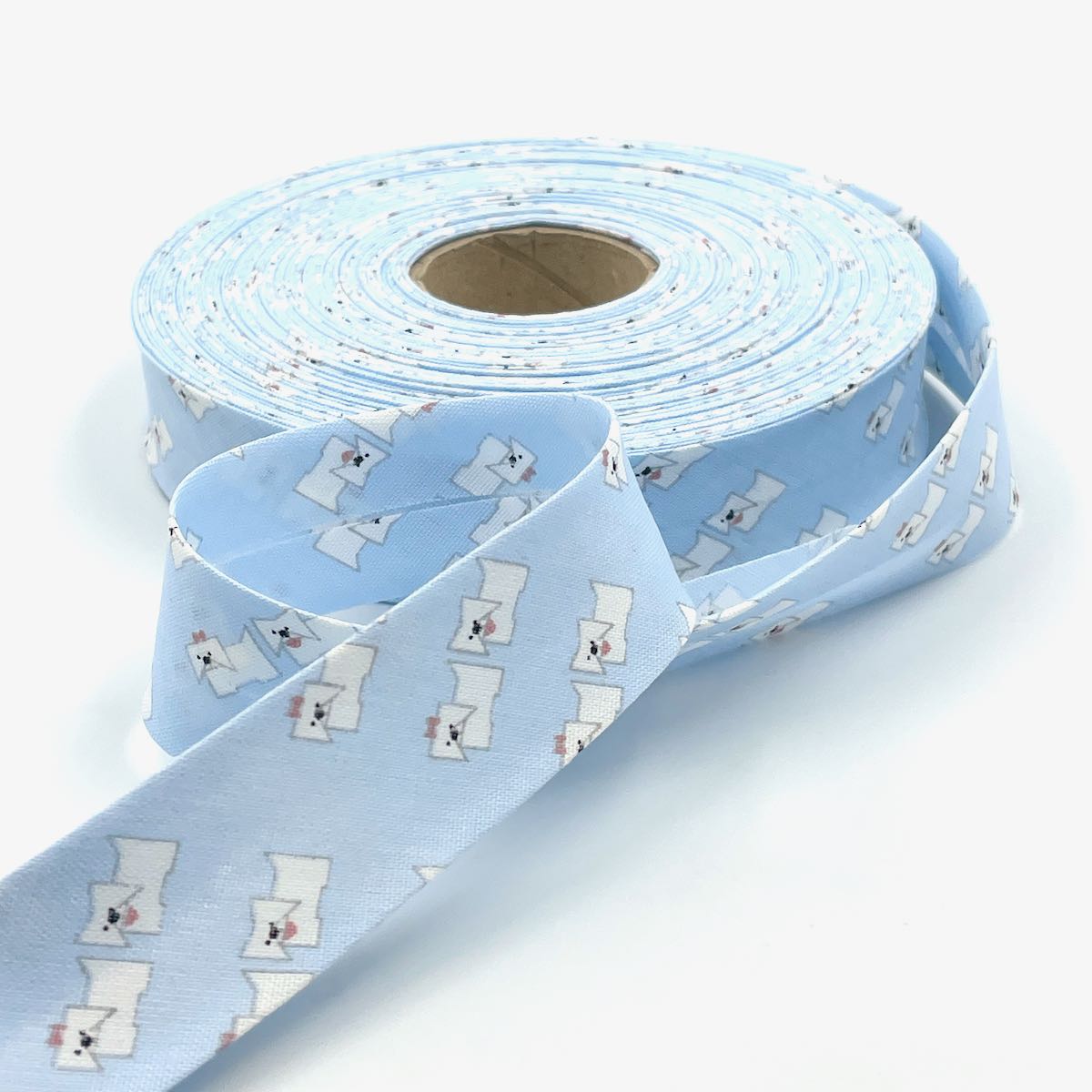 25m Reel of 25mm Scottie Dog Bias Binding