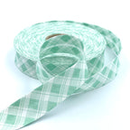 25m Reel of 25mm Shepherds Check Bias Binding