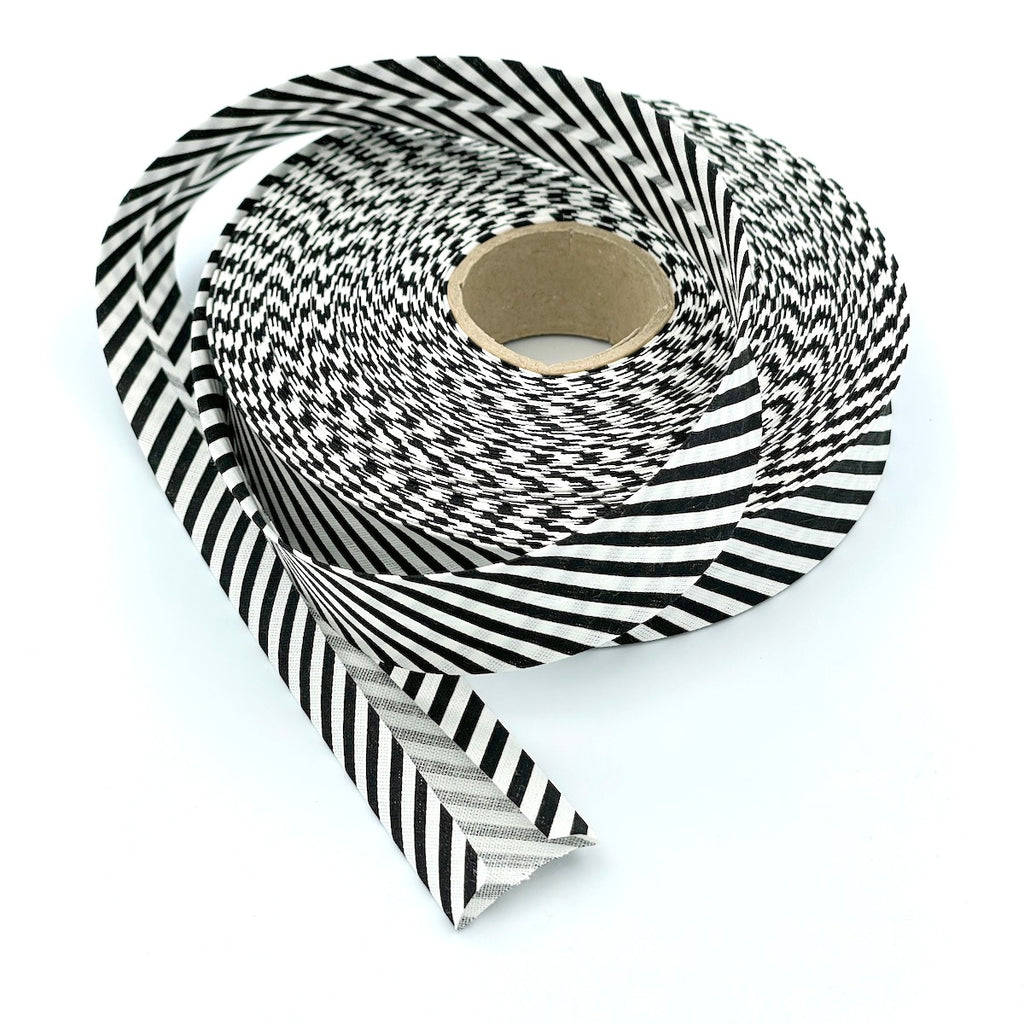 25m Reel of 25mm Stripe Bias Binding