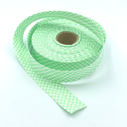 25m Reel of 30mm Gingham Bias Binding