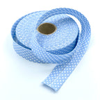 25m Reel of 30mm Polka Dot Bias Binding