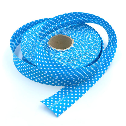 30mm Polka Dot Bias Binding