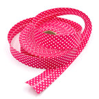 25m Reel of 30mm Polka Dot Bias Binding