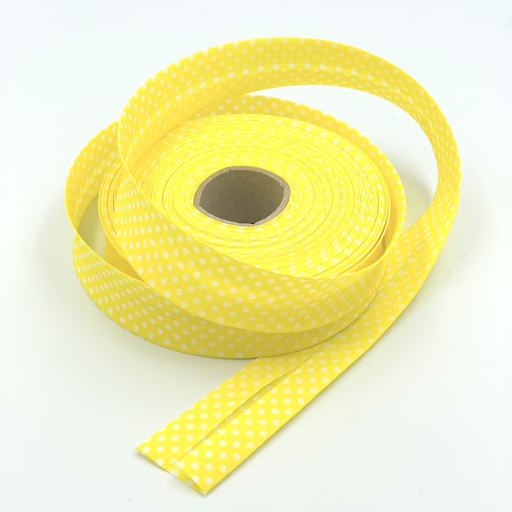 30mm Polka Dot Bias Binding