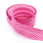 25m Reel of 40mm Gingham Bias Binding