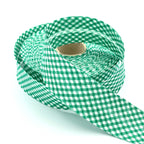 25m Reel of 40mm Gingham Bias Binding