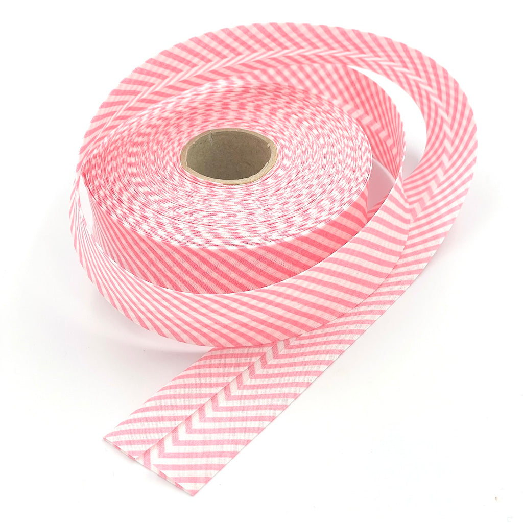 25m Reel of 40mm Stripe Bias Binding