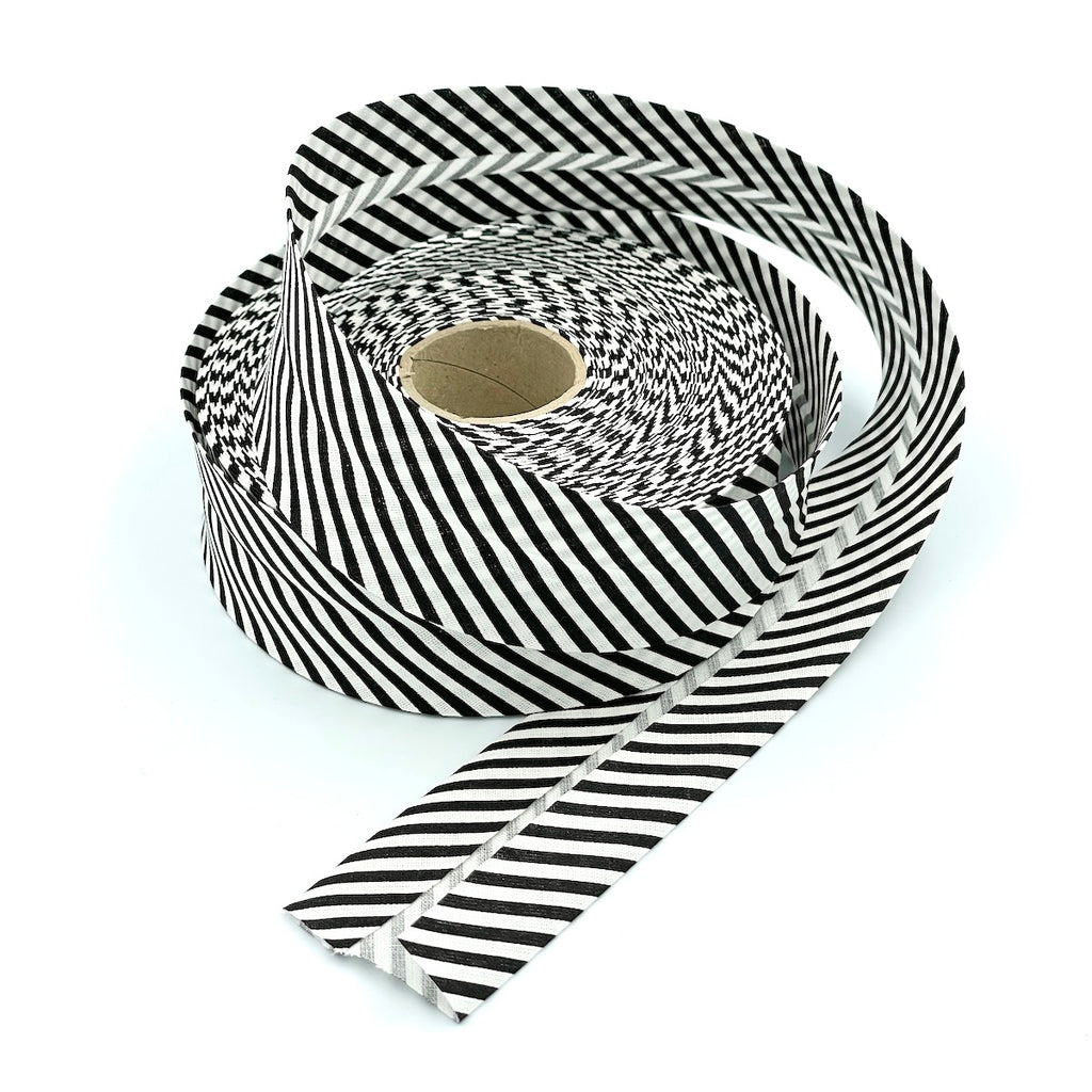25m Reel of 40mm Stripe Bias Binding