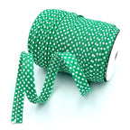 25m Reel of Medium Polka Dot Piping Bias Binding