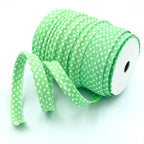 25m Reel of Medium Polka Dot Piping Bias Binding
