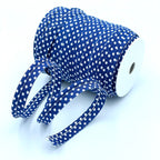 25m Reel of Medium Polka Dot Piping Bias Binding