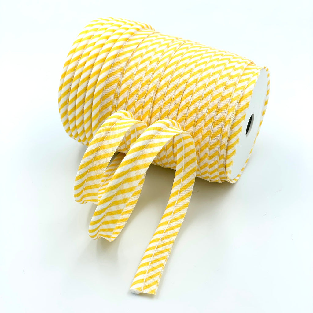25m Reel of Medium Stripe Piping Bias Binding