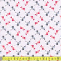Here Kitty Kitty Geo Light Pink (Organic) - Frumble Fabrics