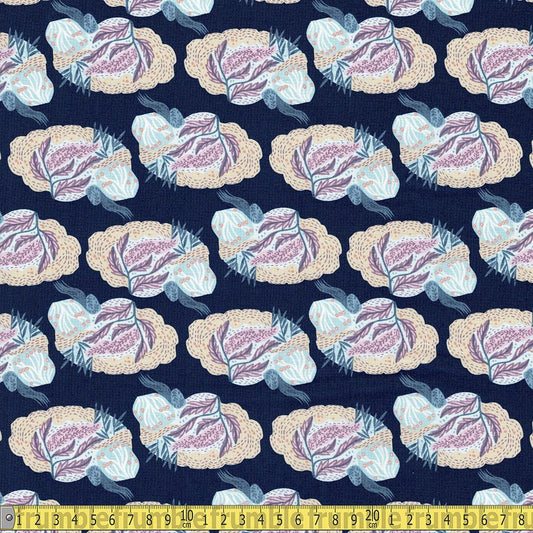 Dear Stella - Atomic Optics - Brains Blueberry Sewing and Dressmaking Fabric