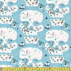 Dear Stella - Bootylicious - Pirate Skull Island Starlight Sewing and Dressmaking Fabric