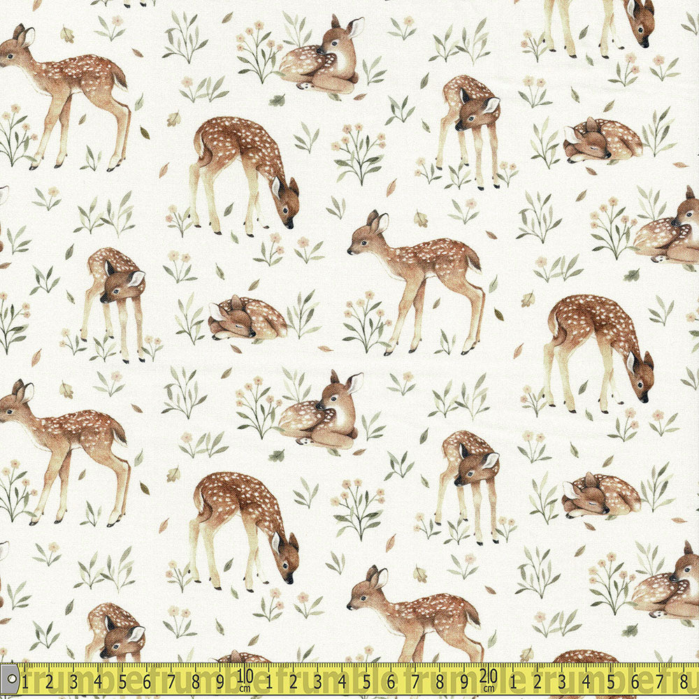 Dear Stella - Little Fawn And Friends - Cream Sewing and Dressmaking Fabric