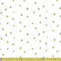 Dear Stella - Meant To Bee - Busy Bees White Sewing and Dressmaking Fabric