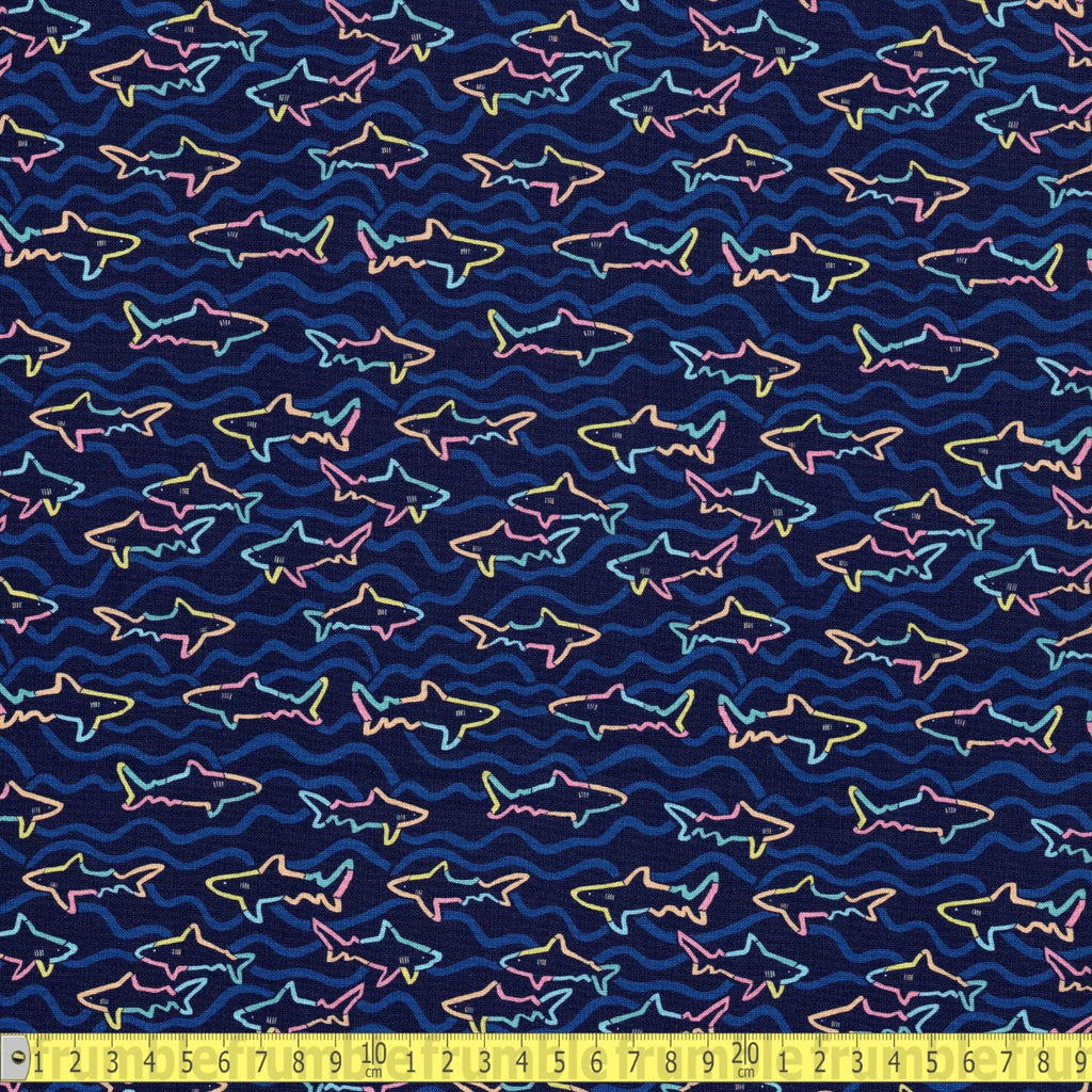 Dear Stella - THE SHARK SIDE Persian - Sewing and Dressmaking Fabric