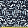 Dear Stella - Toil And Trouble - Graphite Sewing and Dressmaking Fabric
