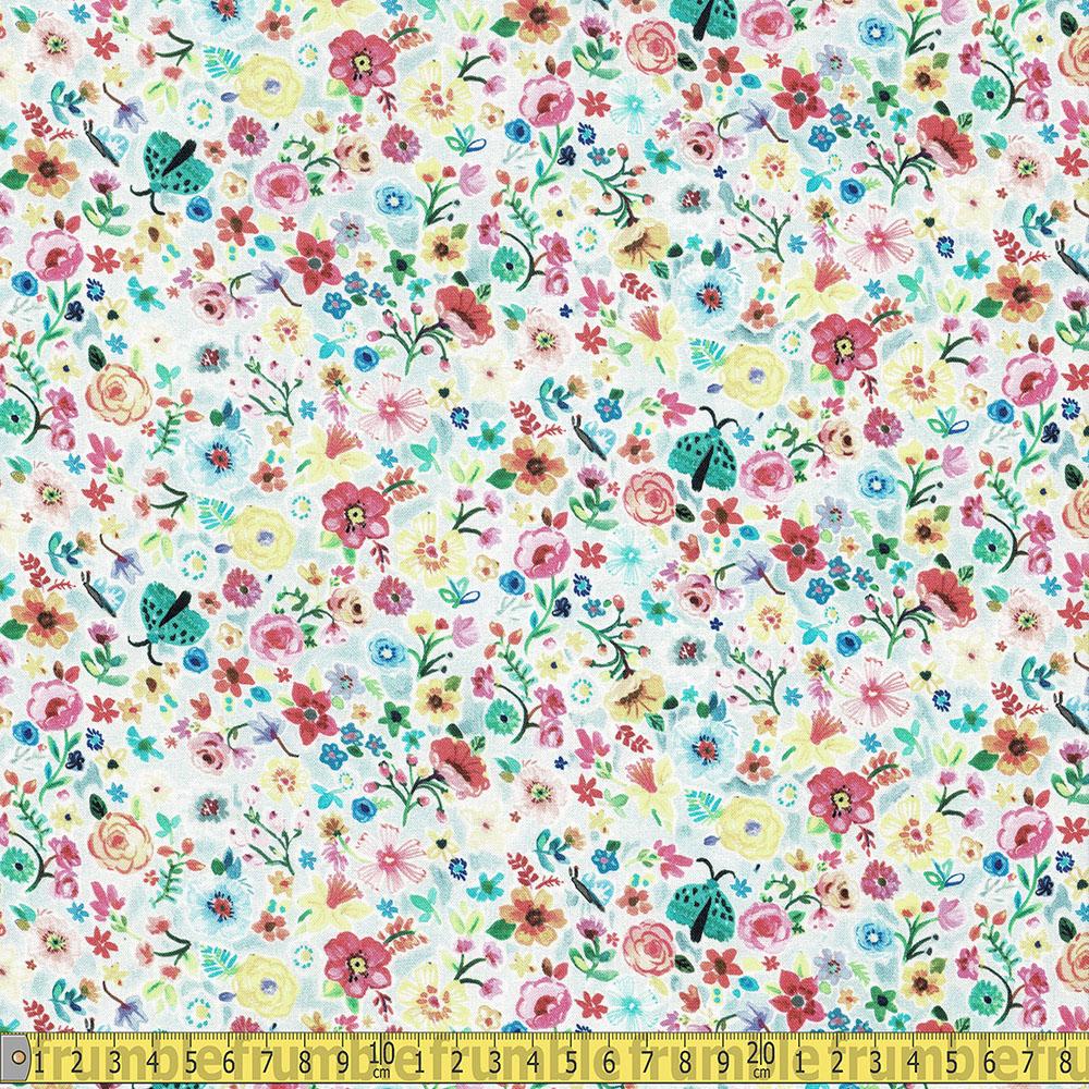 Dear Stella - Tree Of Life - Moth Floral Multi Sewing and Dressmaking Fabric