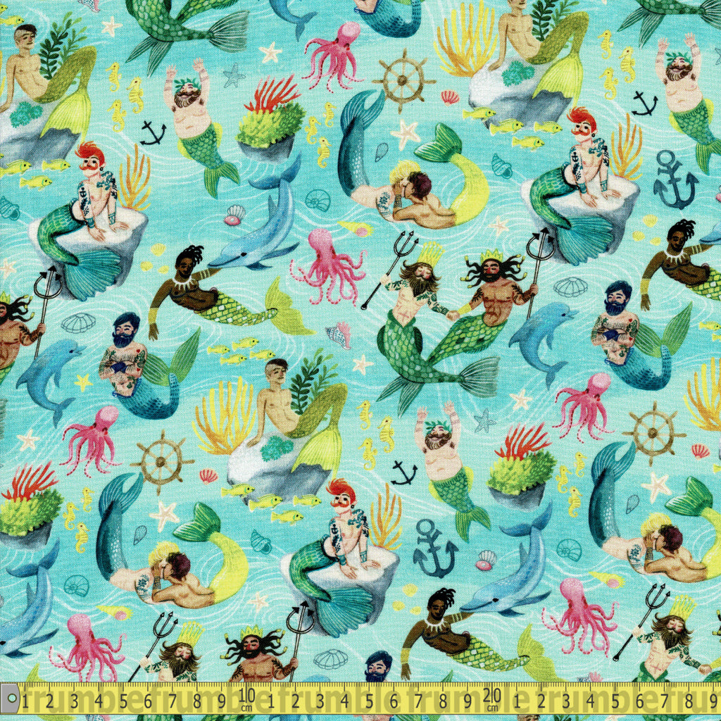 Dear Stella Fabric - Queen Of The Sea - Multi Sewing and Dressmaking Fabric