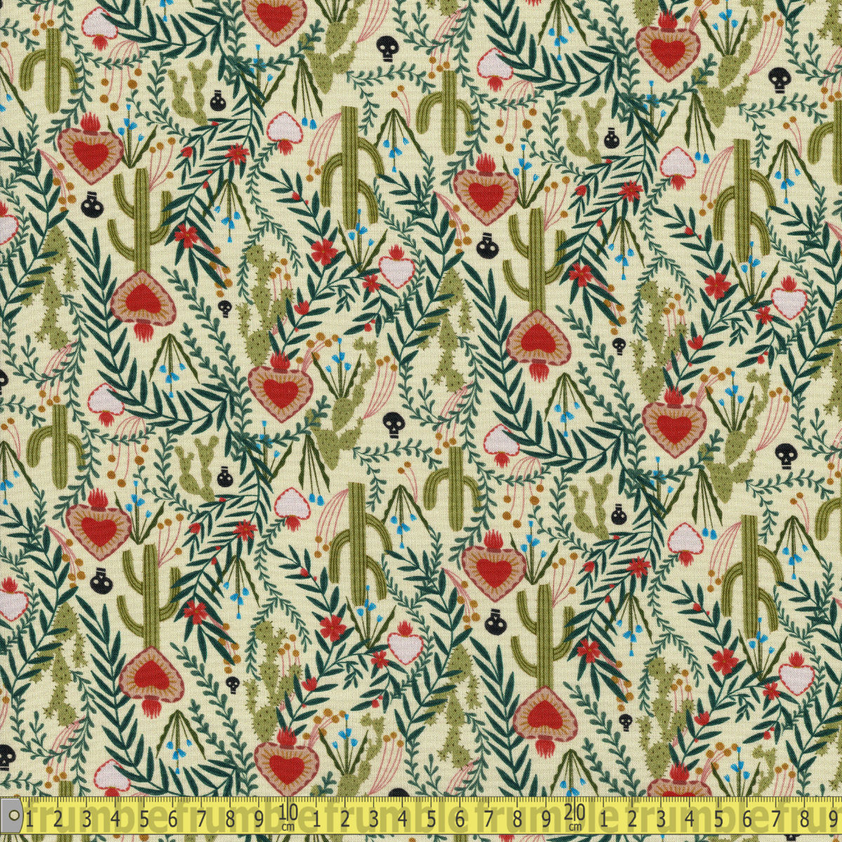 Dear Stella Fabric - Viva La Vida - Cacti Floral Multi Sewing and Dressmaking Fabric