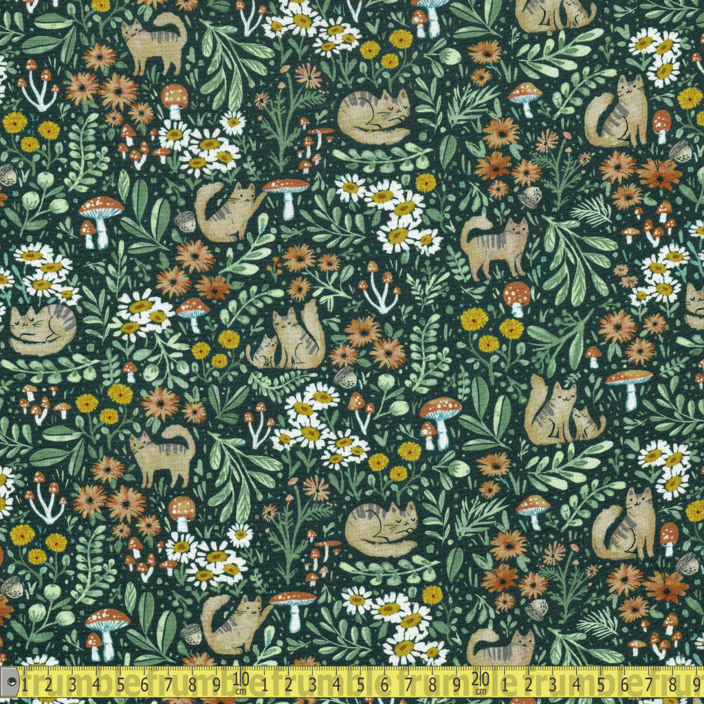 Dear Stella Fabrics - Kitty Forest - Multi Sewing and Dressmaking Fabric