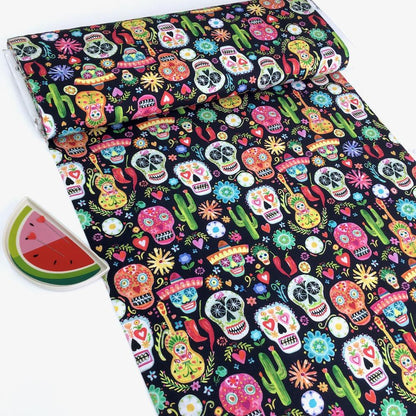 Viva Mexico Day Of The Dead Multi - Frumble Fabrics