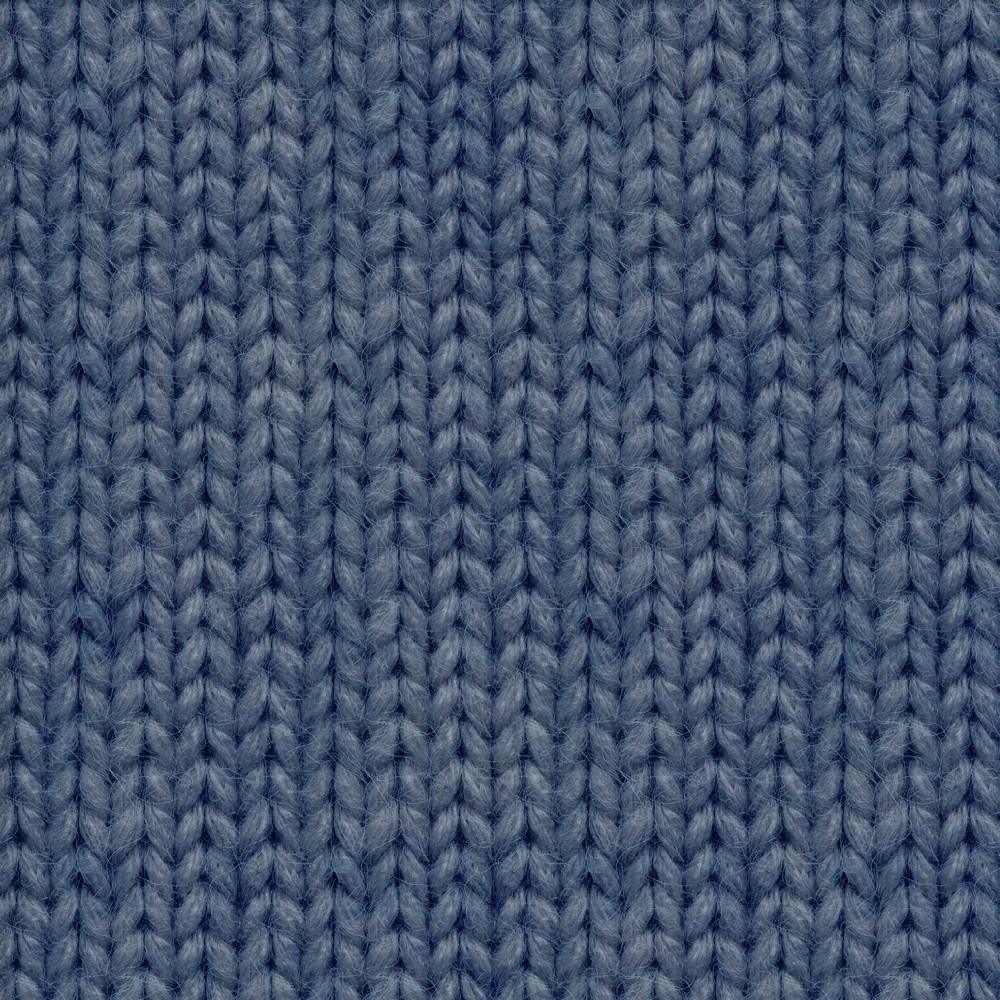 Digital Knit Print - GOTS Organic Soft Sweat - Blue Sewing and Dressmaking Fabric