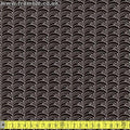 Geo Grand Caravan Brown/White 100% Organic - Frumble Fabrics