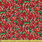 Elizabeth Studio - Food Festival - Chillis Red Sewing and Dressmaking Fabric