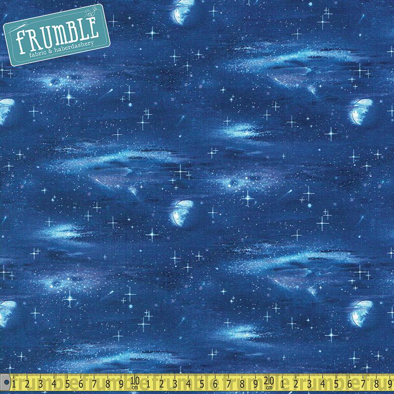 Landscape Medley Star Sky Royal - Frumble Fabrics