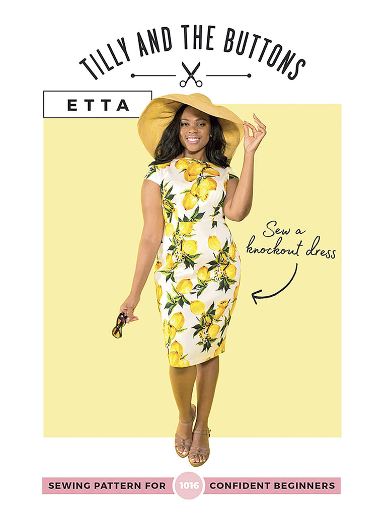 1016 Etta Fitted Dress - Tilly and the Buttons Pattern - Frumble Fabrics