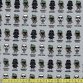 Eugene Textiles - Star Wars - Imperial Quotes Grey Sewing and Dressmaking Fabric