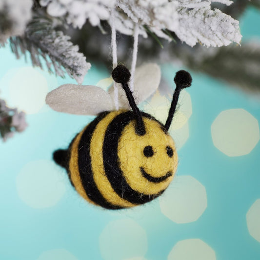 Bumble Bee Felted Wool Felt Decoration