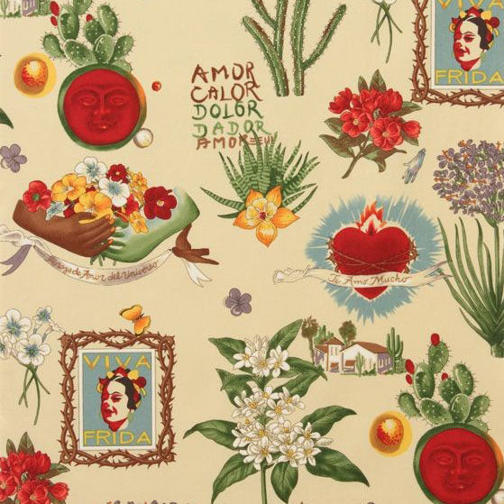 Viva Frida Parchment - Frumble Fabrics