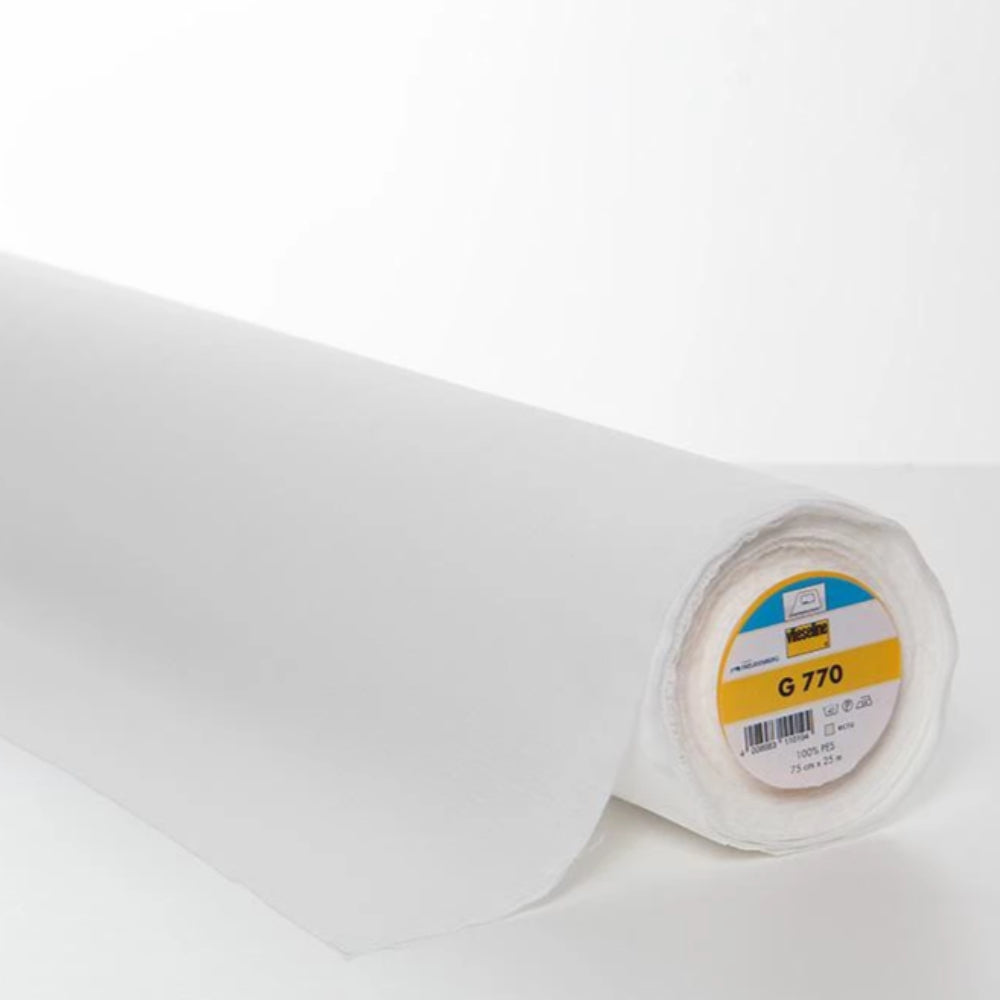 G770 White Fusible Stretch Interlining (Per Metre) - Frumble Fabrics