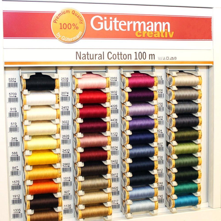 Black Gutermann Sew All Thread, Shade 000 Gutermann Polyester Sewing Thread,  UK Dressmaking Supplies, Gutermann Colour 000, UK Supplies 