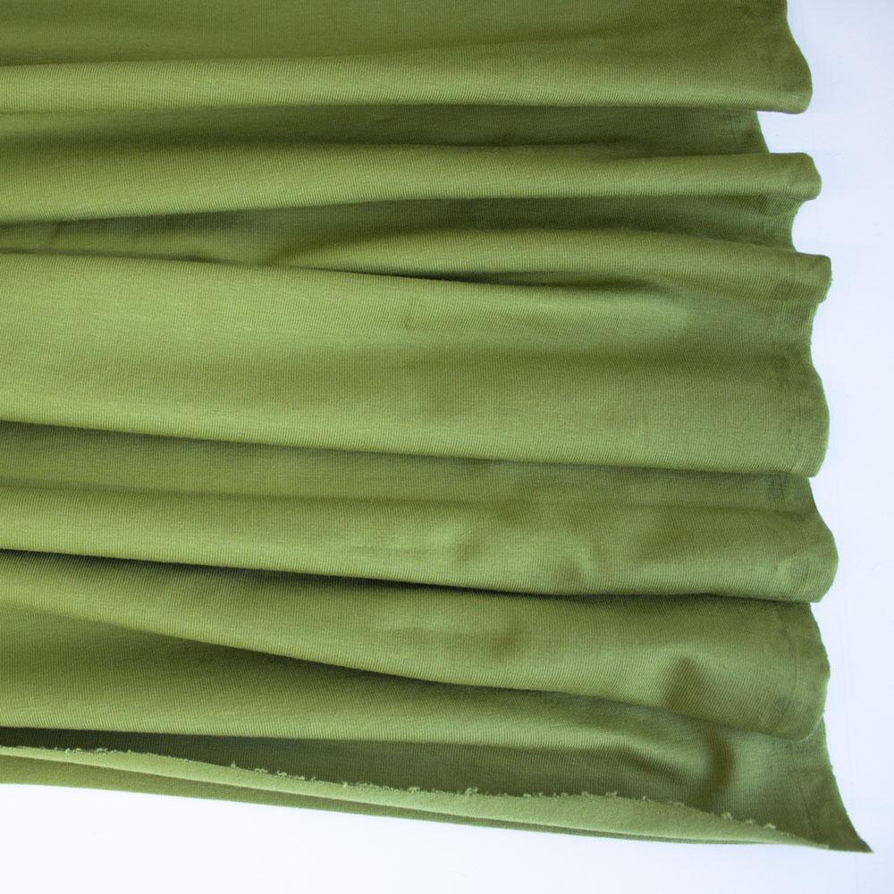 Avocado Premium Plain Cotton/Spandex Jersey - Frumble Fabrics
