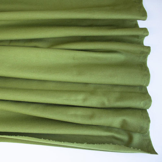 Avocado Premium Plain Cotton/Spandex Jersey - Frumble Fabrics