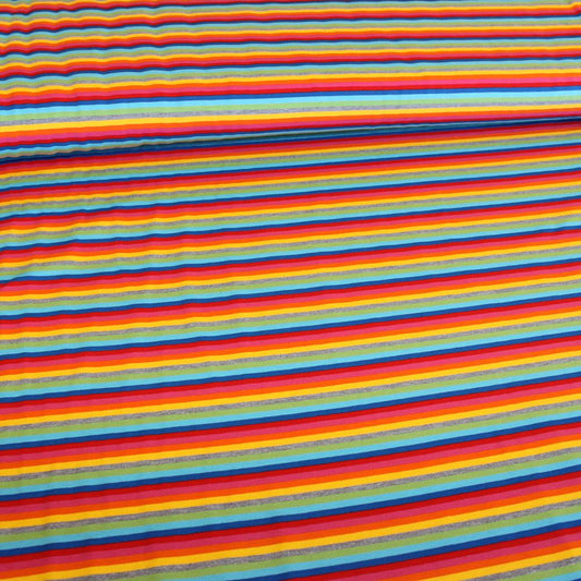 Rainbow Stripes Jersey - Frumble Fabrics