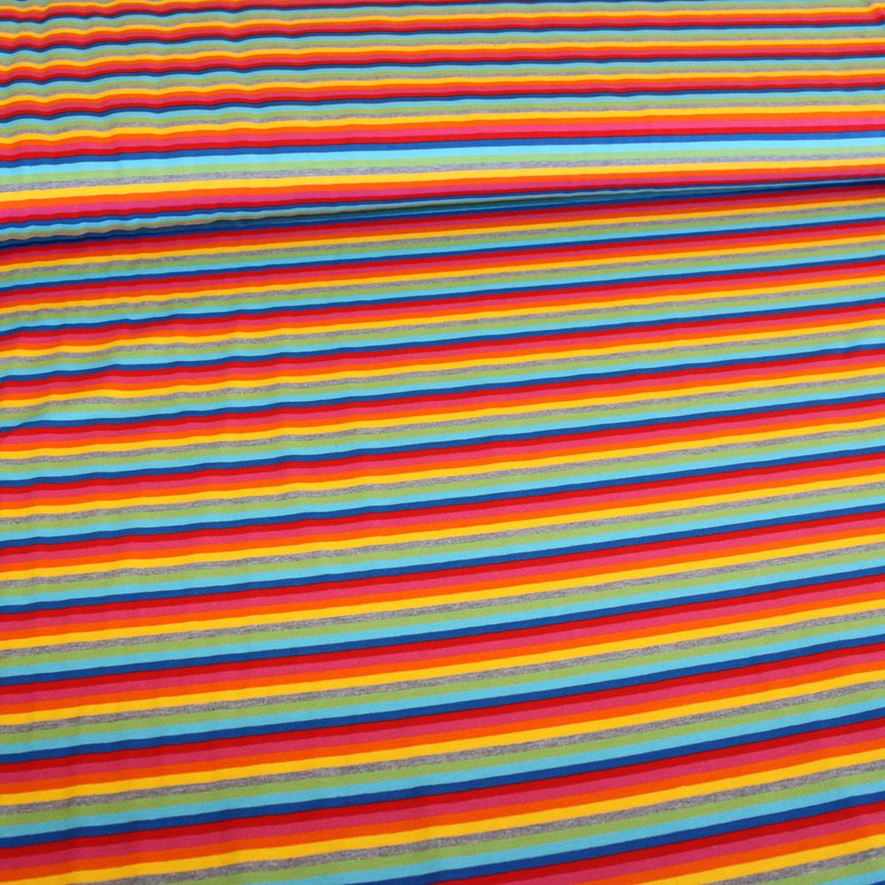 Rainbow Stripes Jersey - Frumble Fabrics