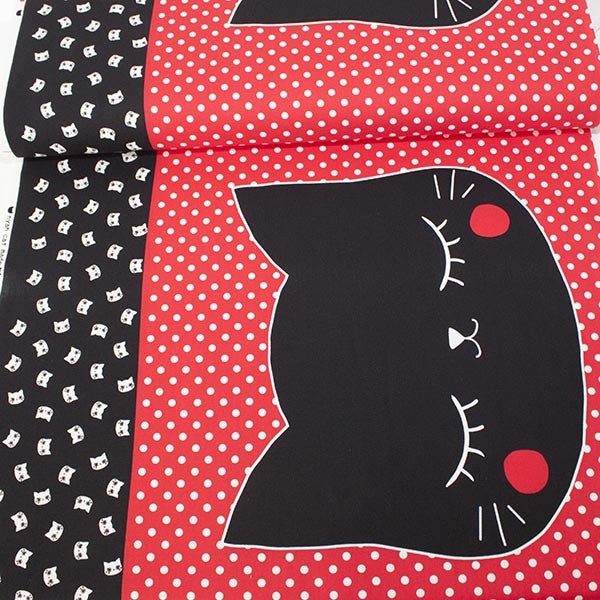 Nyan Cat Made Panel 60cm Red - Frumble Fabrics