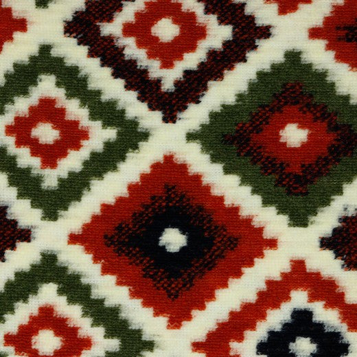 Jumbo Azrec - Wooly Knitted Jacquard - Ecru Sewing and Dressmaking Fabric