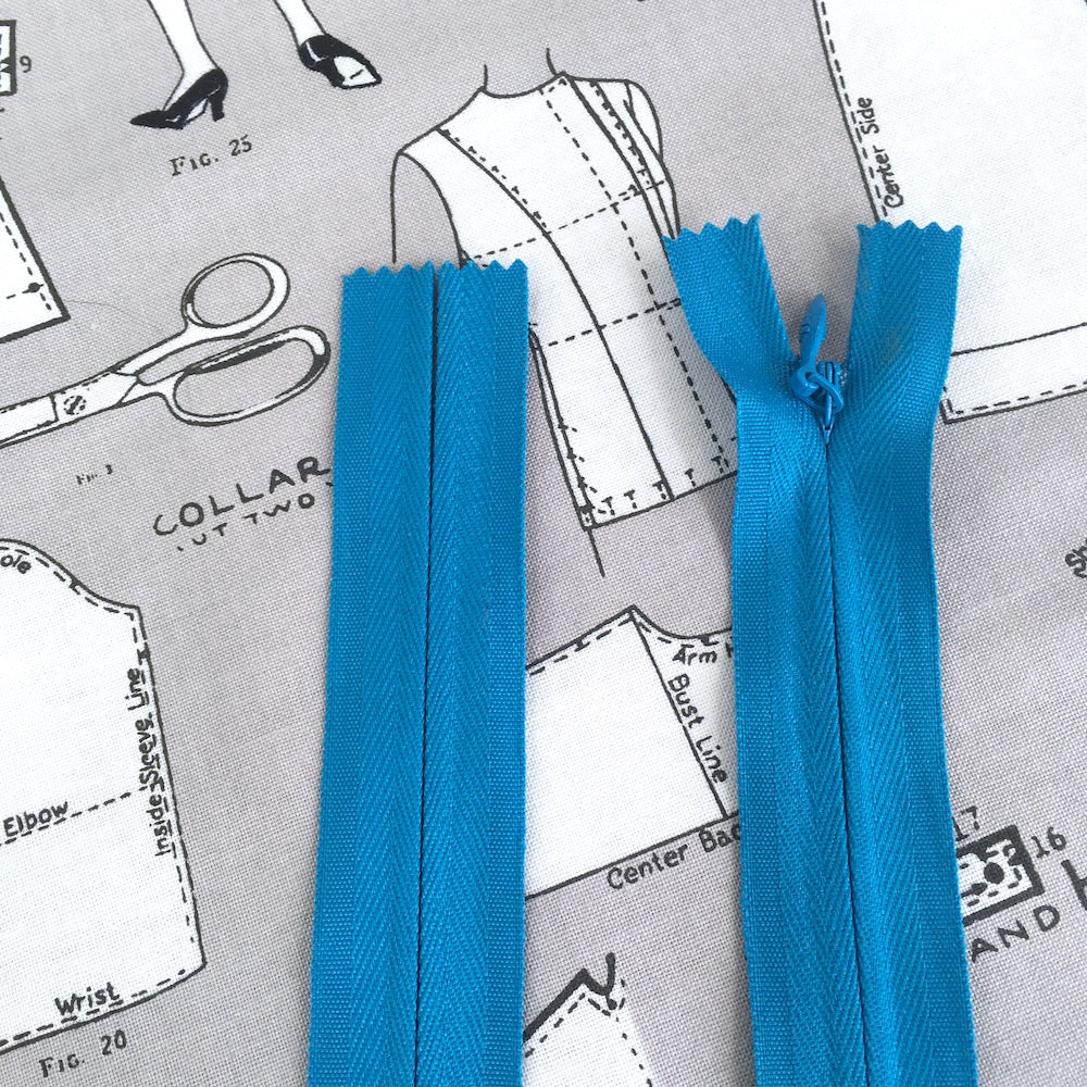 22" (55cm) Invisible Zip - Frumble Fabrics
