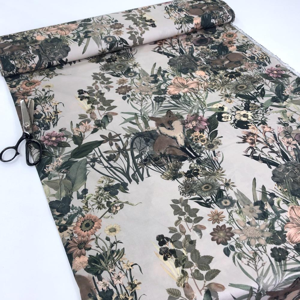 Lady McElroy - Cotton Lawn Fabric - Foxy Woodland Dressmaking Fabric