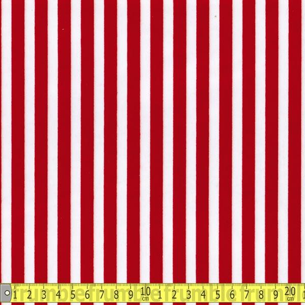 Laminated Fabric - Red Stripe - Frumble Fabrics