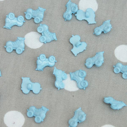 Roller Skate Sewing Buttons - Light Blue 10 pack - Frumble Fabrics