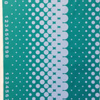 First Of Infinity Border Dot Teal - Frumble Fabrics