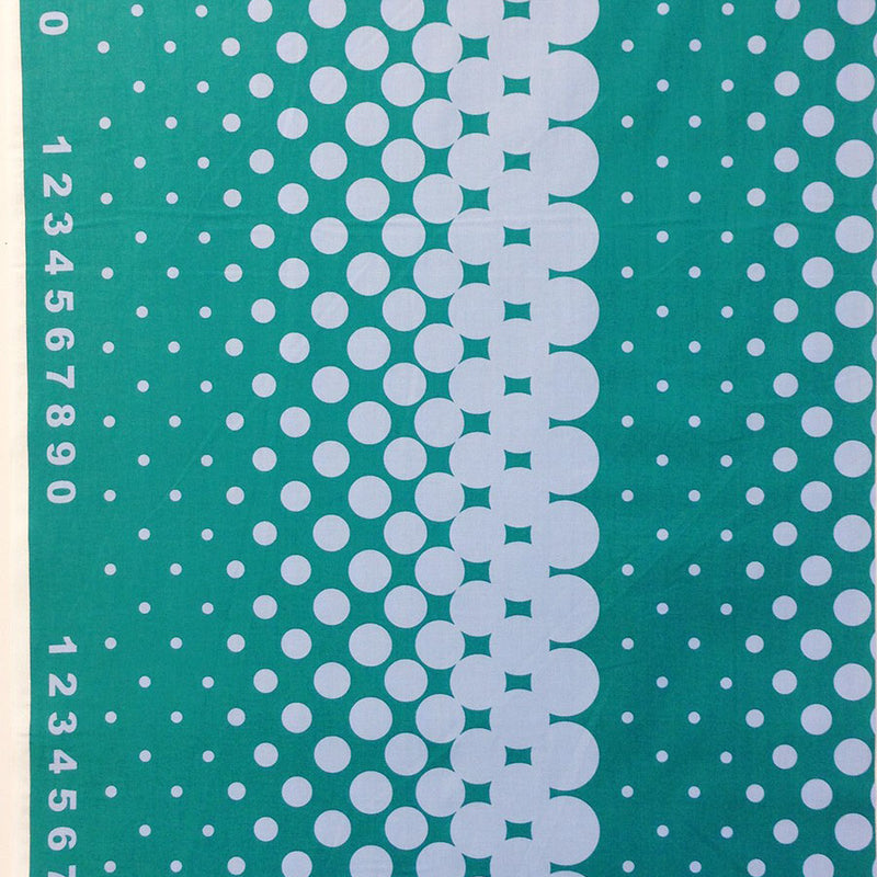 First Of Infinity Border Dot Teal - Frumble Fabrics